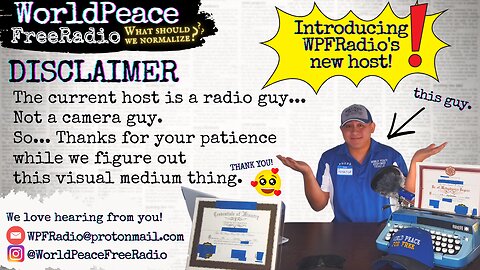 FIRST TRAILER: Why "WorldPeace FreeRadio?" Who is the new host? Why him??? (EASTER EGG UP NEXT)