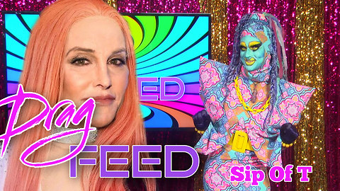 Jeffree Star Vs Sharon Needles "SIP OF T" with Valentine Anger | DRAG FEED