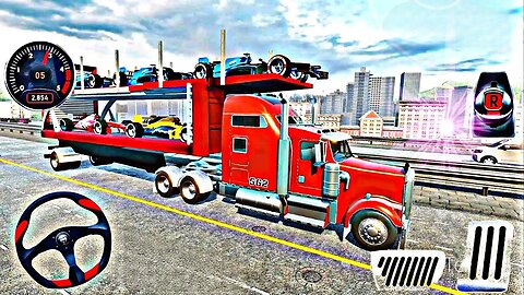 Formula Car Transporter Truck Driving - Heavy Cargo Transport Multistory Vehicle - Android GamePlay