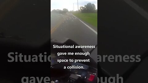 Bad drivers and avoided a close call. Motorcycle hazards