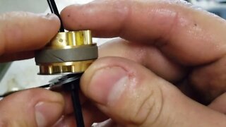 Drilling the bleed hole in the mid-valve ! | Race Tech Gold Valve Tip