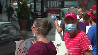 Fountain Square protesters target Ohio bill limiting early voting