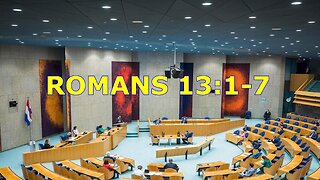 Romans 13:1-7 Obey the government given by God. Sermon by Wilfred Starrenburg