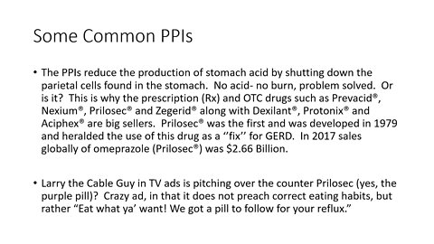 Proton Pump Inhibitor (PPI) Dangers - a nano-podcast on the harmful effects of GERD meds