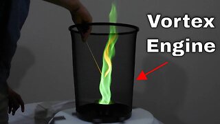 Making An Atmospheric Vortex Engine With Green Fire