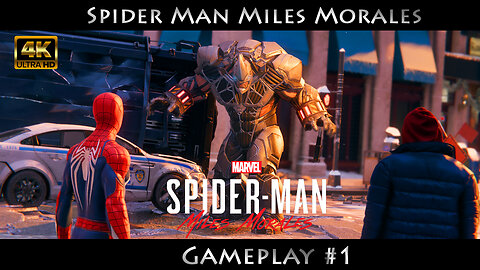 Spider Man Miles Morales Pc 4k Quality Gameplay #1 (No Commentary)