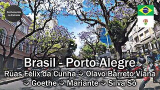 🚗 🌞 Dirigindo Porto Alegre ruas Félix da Cunha➡️ Olavo Barreto Viana ➡️ Goethe➡️ Mariante➡️ Silva Só