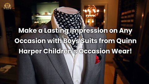 Make a Lasting Impression on Any Occasion with Boys Suits