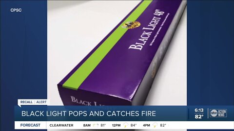 Spirit Halloween recalls black lights over fire, burn hazards