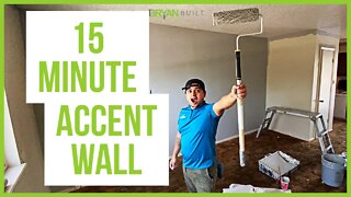 15 Minute Accent wall | How to paint an Accent Wall Fast and Easy | 5 Painting tips