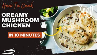 Creamy Mushroom Chicken | KETO Recipes | KETO Foods | Low Carb Foods