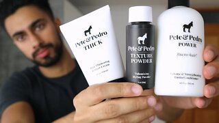 Pete and Pedro Hair Thickening Cream, Texture Powder and Biotin Conditioner (Honest Review)