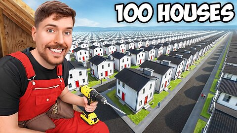 I Built 100 Homes and Gave Them Away! Mrbeast #mrbeast