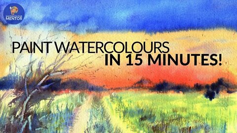 BRIGHT Colored Painting - EASY Watercolor Secrets Tutorial