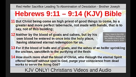 Red Heifer Sacrifice Leading to Abomination of Desolation - Brother Joseph