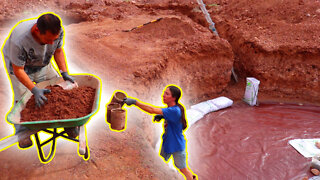 We're Building Our Off-Grid Rainwater Harvesting Cistern Using Earthbags