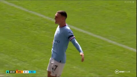 Phil Foden Goal vs Wolves 17-09-2022