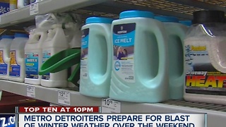 Detroiters prepare for winter storm