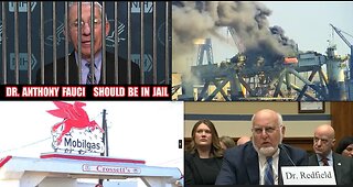 OIL RIG ON FIRE MOBILE ALABAMA (RED HORSE?)*HUGE REVELATIONS BY FORMER CDC DIRECTOR REGARDING FAUCI*