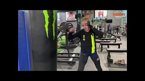 Valentina Shevchenko preparing for UFC 261