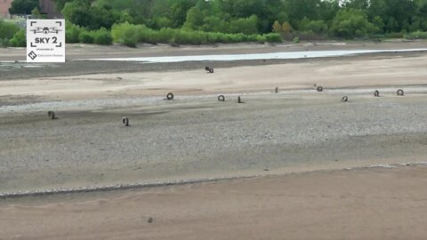 Tires in Arkansas River