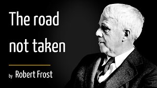 The road not taken by Robert Frost (subtitled excerpt) FULL VIDEO👇