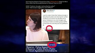 San Fran Board of Supervisors Rep Hillary Ronen Begs for More Police after she worked to defund them