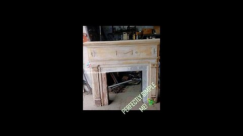 Repair and make over of an gorgeous wooden mantel