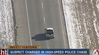 Suspect charged in high-speed police chase