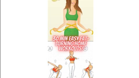 30 Min Easy Fat Burning Home Workouts #Workouts