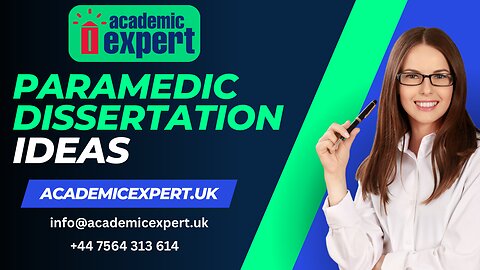 Explore Engaging Paramedic Dissertation Ideas | Expert Guide | AcademicExpert.UK