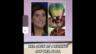 Is Nikki Haley’s face melting?