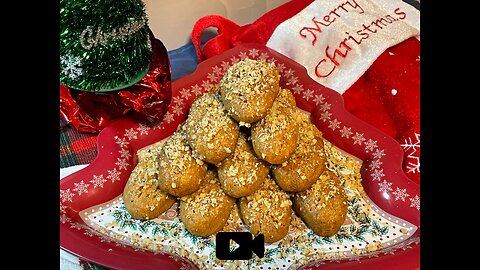 Greek Christmas Honey Cookies / Μελομακάρονα Χωρίς Ελαιόλαδο