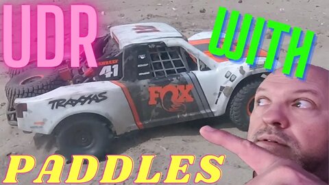 TRAXXAS UDR with PADDLES !!! #traxxas #UDR #paddletyres