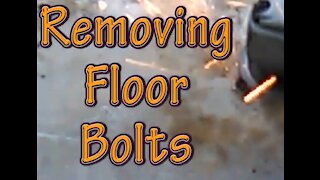 Bus Conversion to RV - Removing floor bolts.