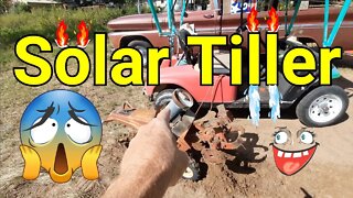 36 Volt Solar Tiller👍🍟📺👀🧂