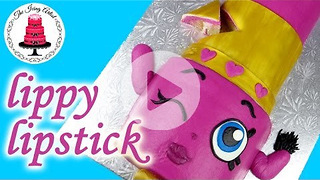 Easy Lippy Lips Lipstick Shopkins Character Cake - How To With The Icing Artist