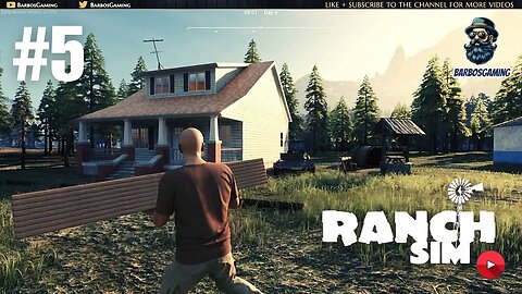 Lets play Ranch Simulator #5 First House + Well after make money from wood planks Unreal Engine 5