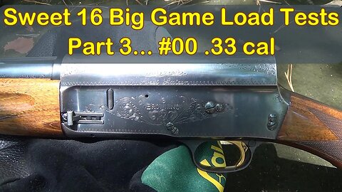 16 Gauge Buckshot Range Tests Part 3! Browning Sweet 16.