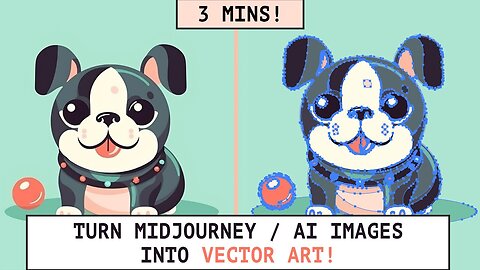 Create Stunning VECTOR ART from Midjourney V5 Images - Step-by-Step Tutorial