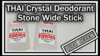 Thai Crystal Deodorant Stone Wide Stick Deodorant Stone 2 Pack QUICK REVIEW