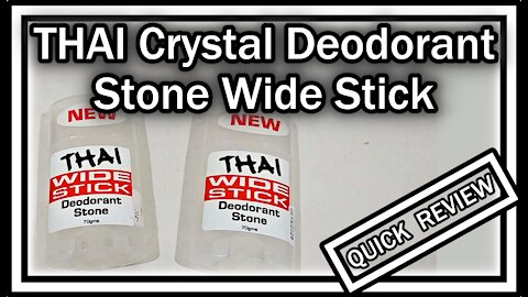 Thai Crystal Deodorant Stone Wide Stick Deodorant Stone 2 Pack QUICK REVIEW