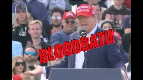 Democrats take, “bloodbath,” out of context. The first time they’ve misled Americans… 😅
