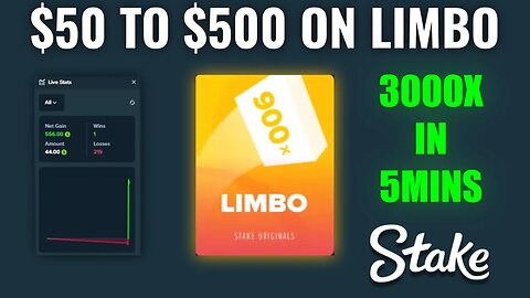 INSANE 3000X LIMBO STRATEGY IS BROKEN ON STAKE!!