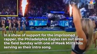 Eagles Players Show Solidarity with Convicted Rapper During Super Bowl Entrance