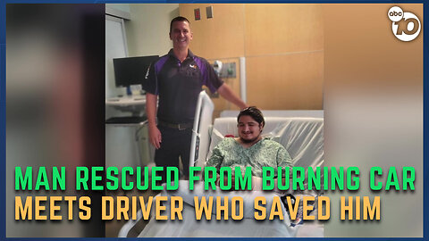 Emotional reunion for FedEx driver and man he rescued