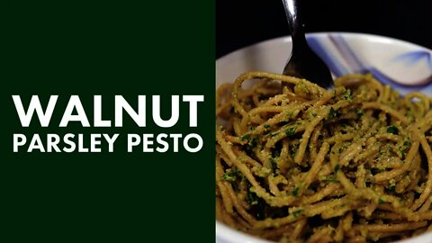 Walnut Parsley Pesto