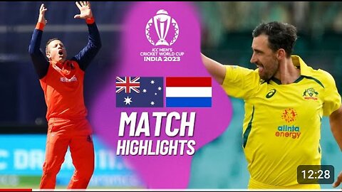 Australia vs Netherlands WarmUp Match Highlights - ICC Cricket World Cup 2023