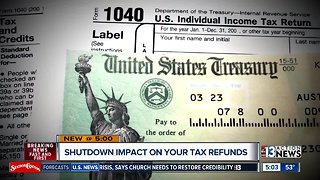 Government shutdown may delay tax refunds