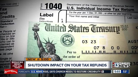 Government shutdown may delay tax refunds